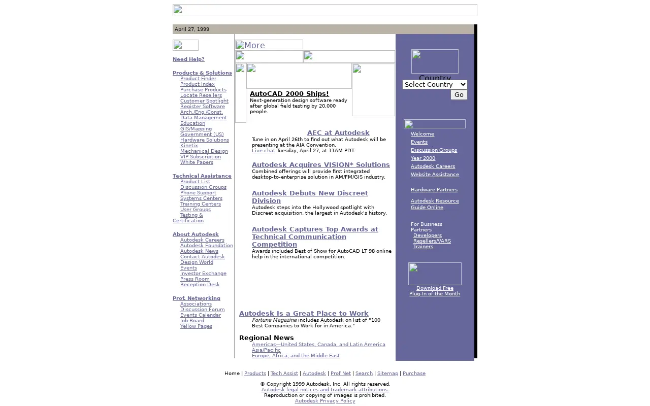 autodesk.com in 1999