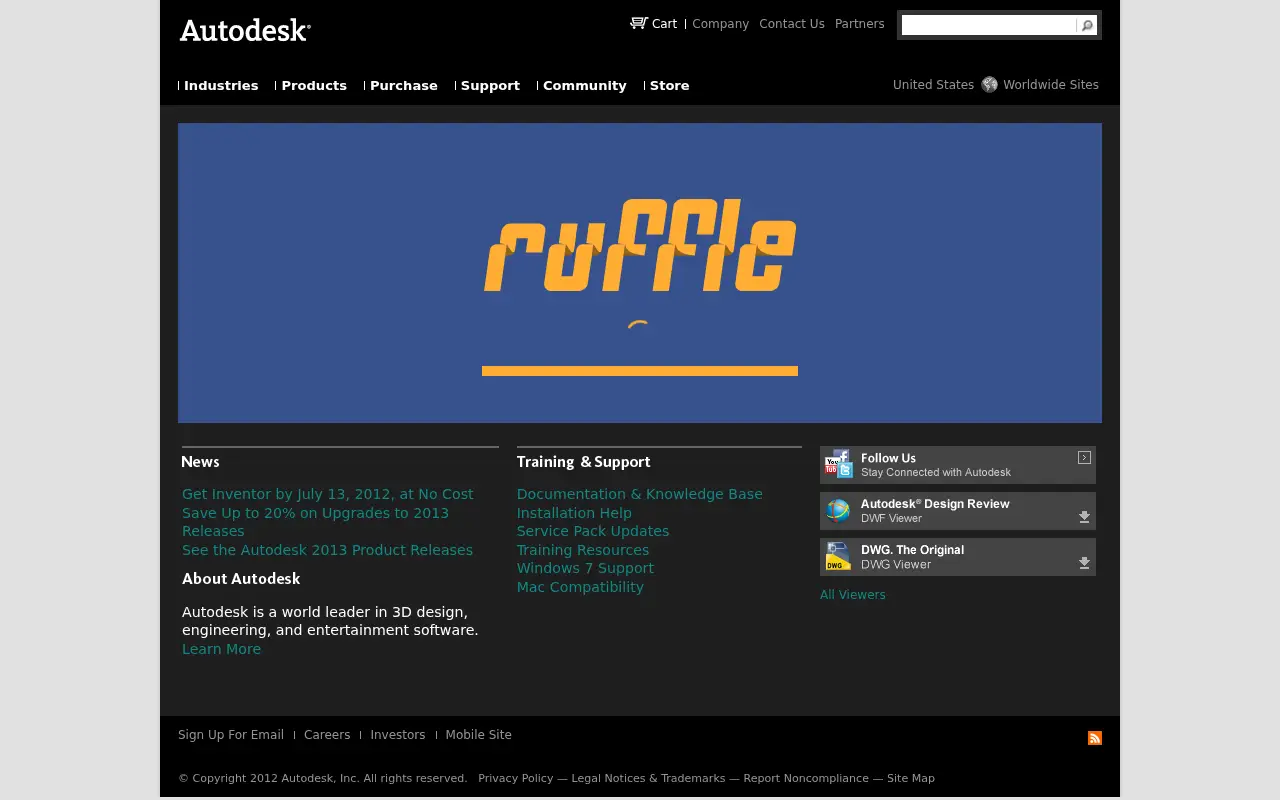 autodesk.com in 2012