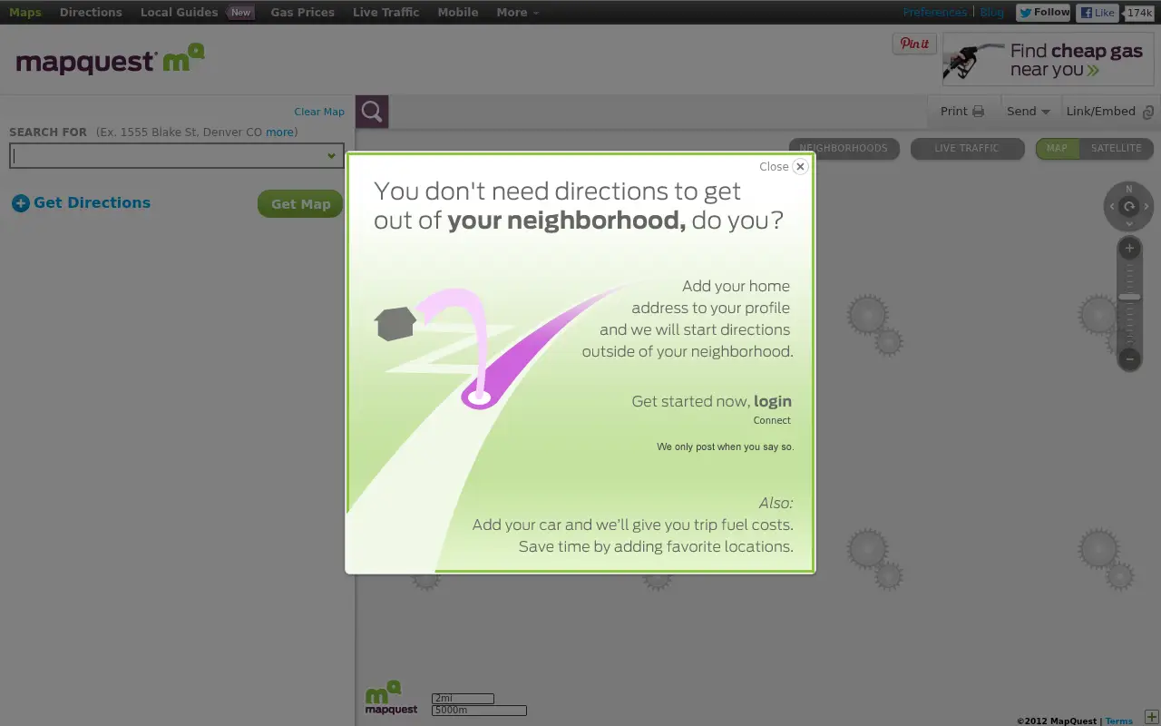 mapquest.com in 2012