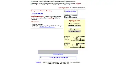 springer.com in 1998