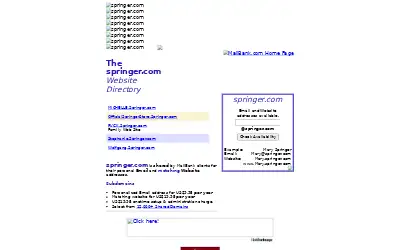 springer.com in 2000
