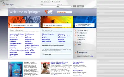 springer.com in 2006
