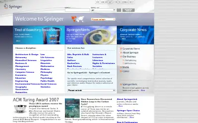springer.com in 2008