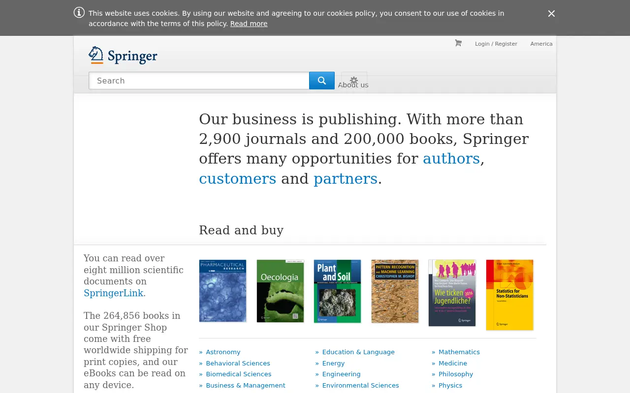 springer.com in 2016