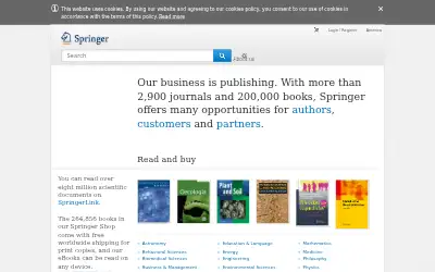 springer.com in 2016