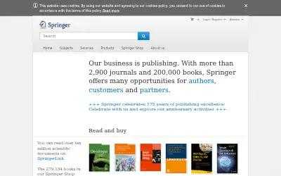 springer.com in 2017