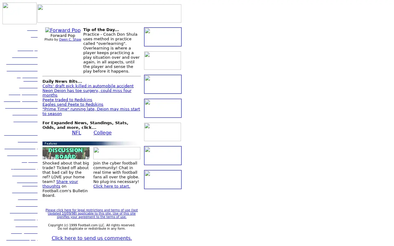 football.com in 1999