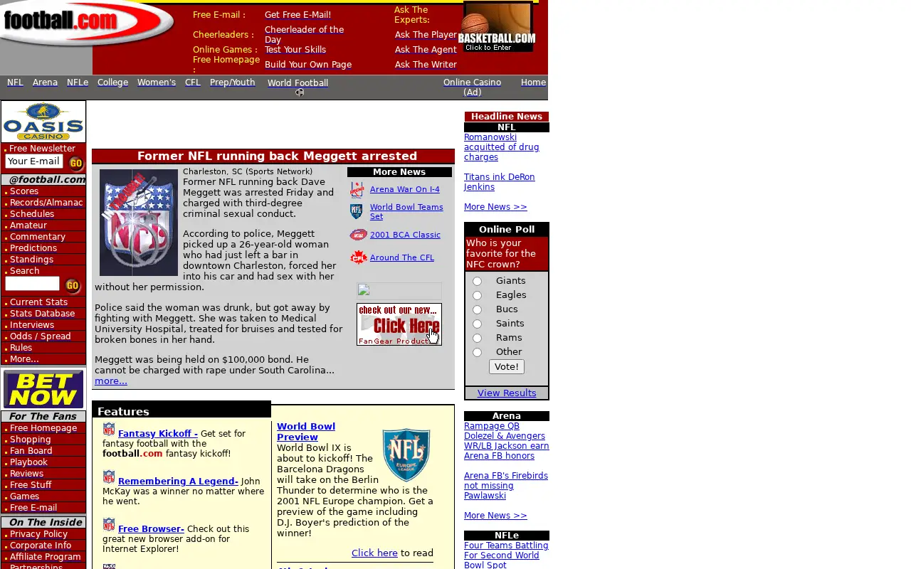 football.com in 2001