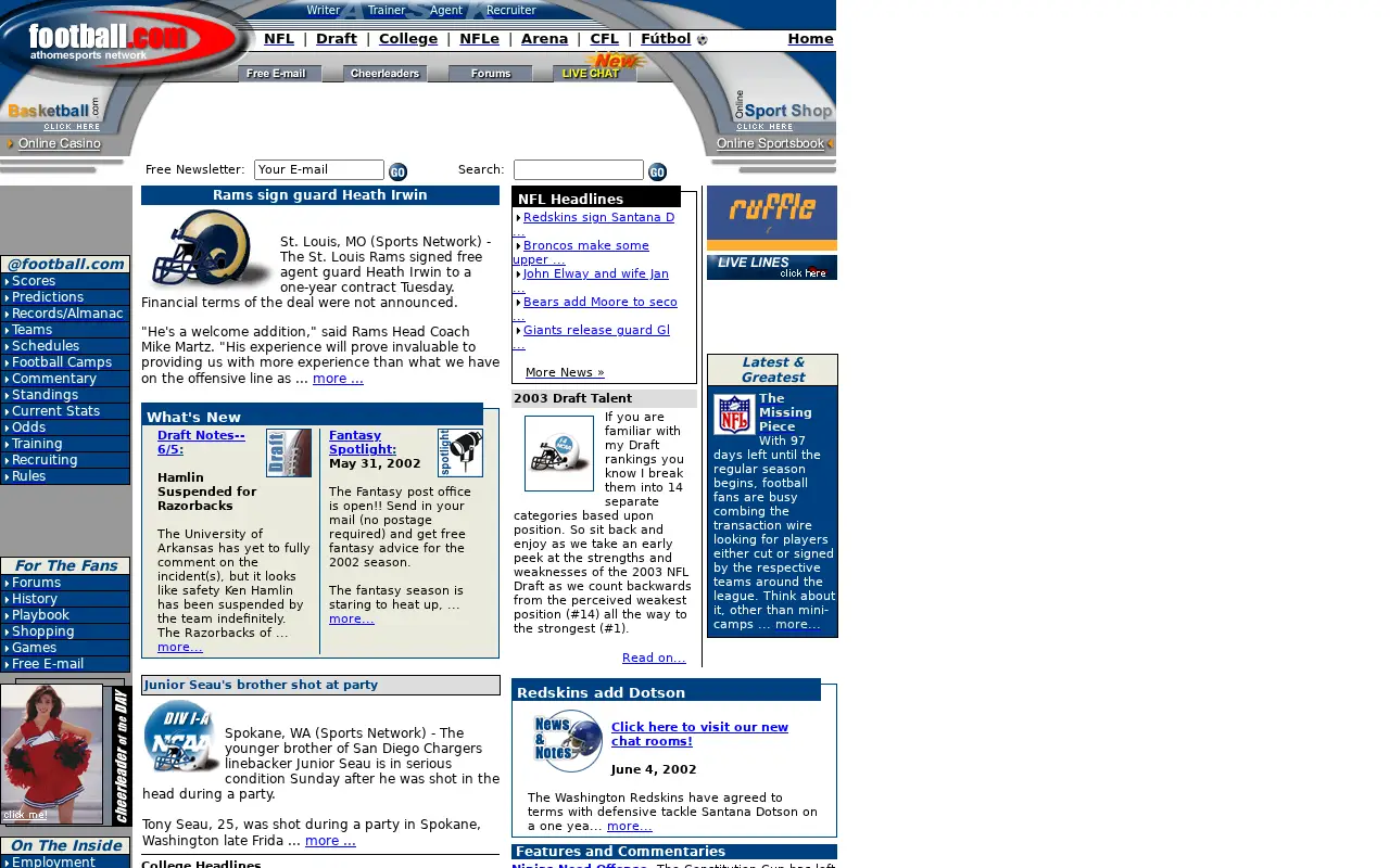 football.com in 2002