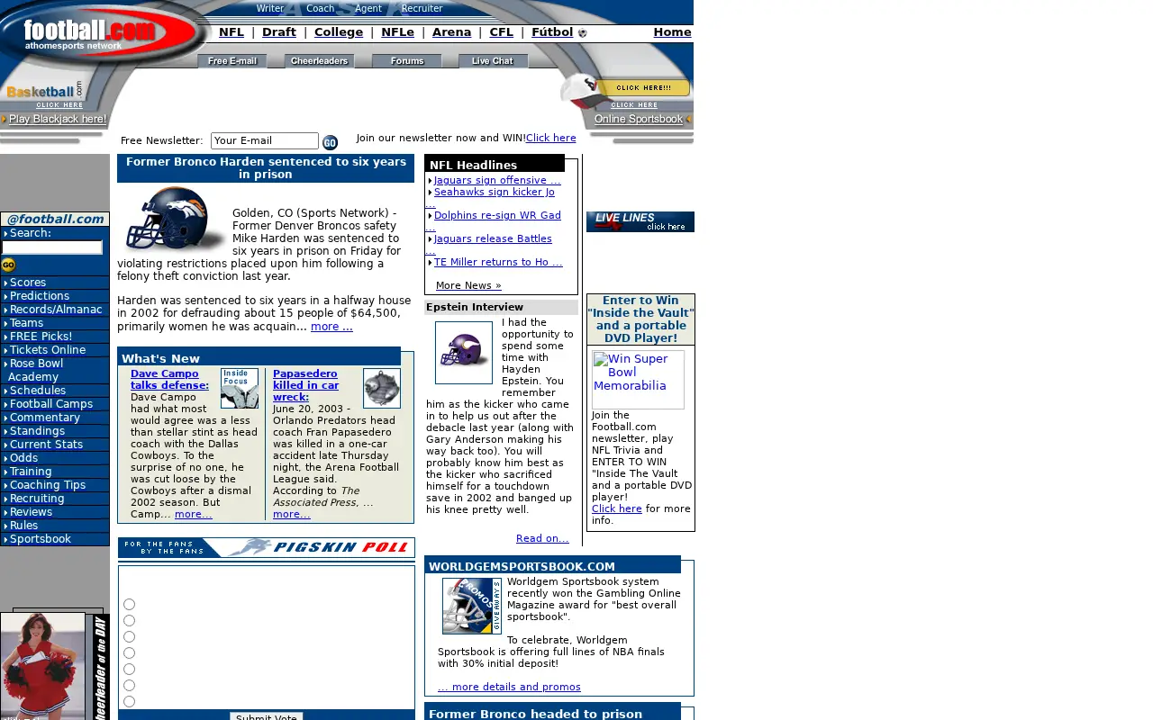 football.com in 2003