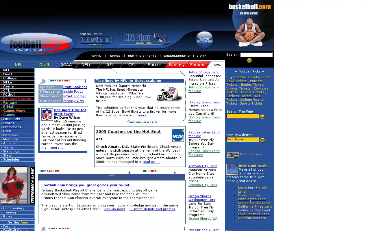 football.com in 2005