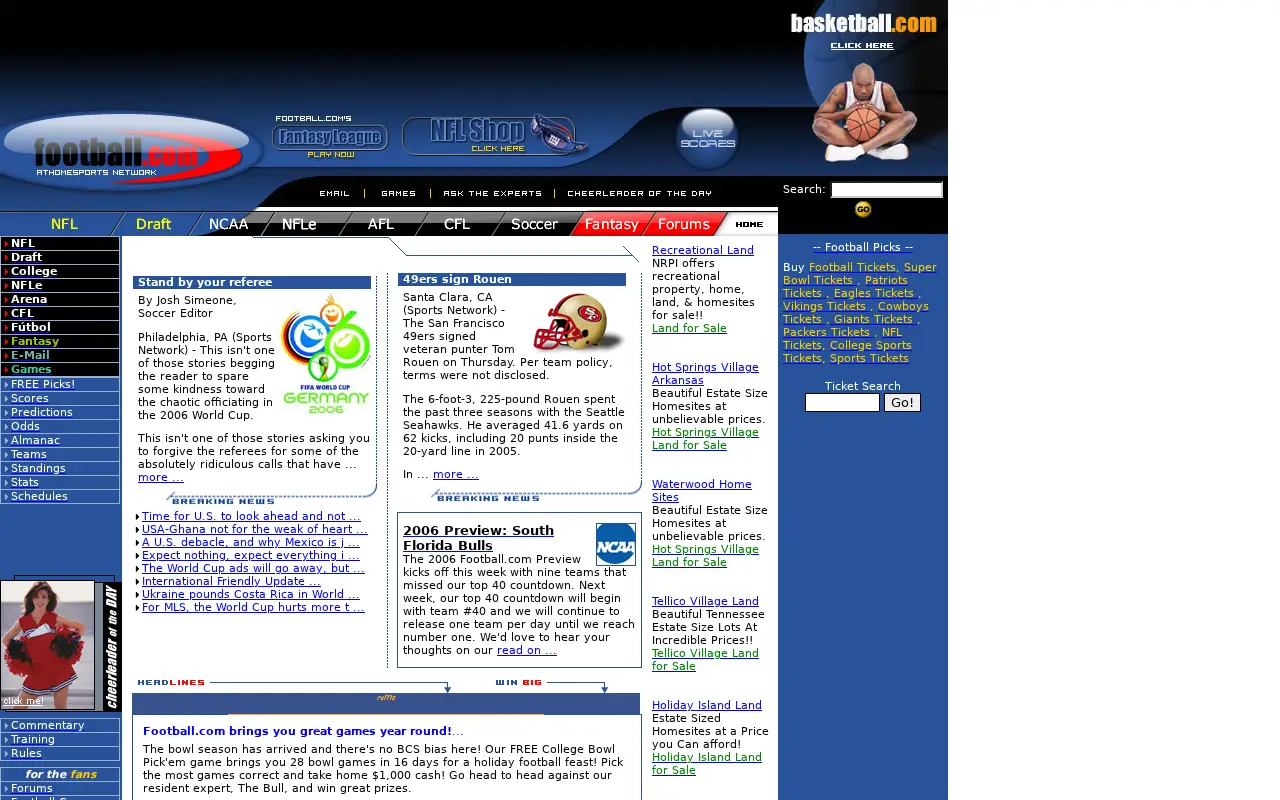 football.com in 2006