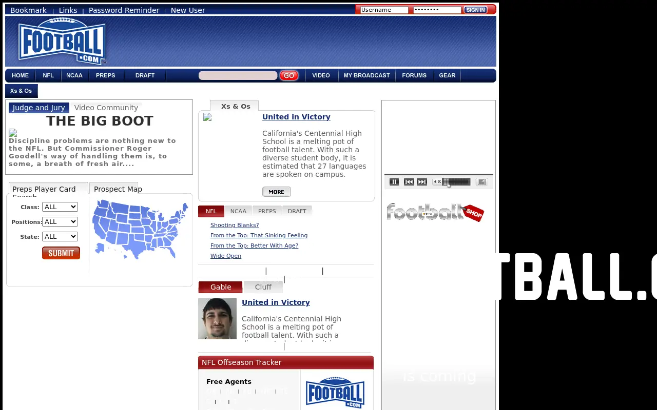 football.com in 2009