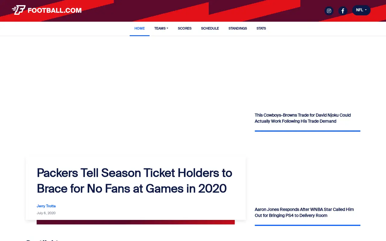 football.com in 2020