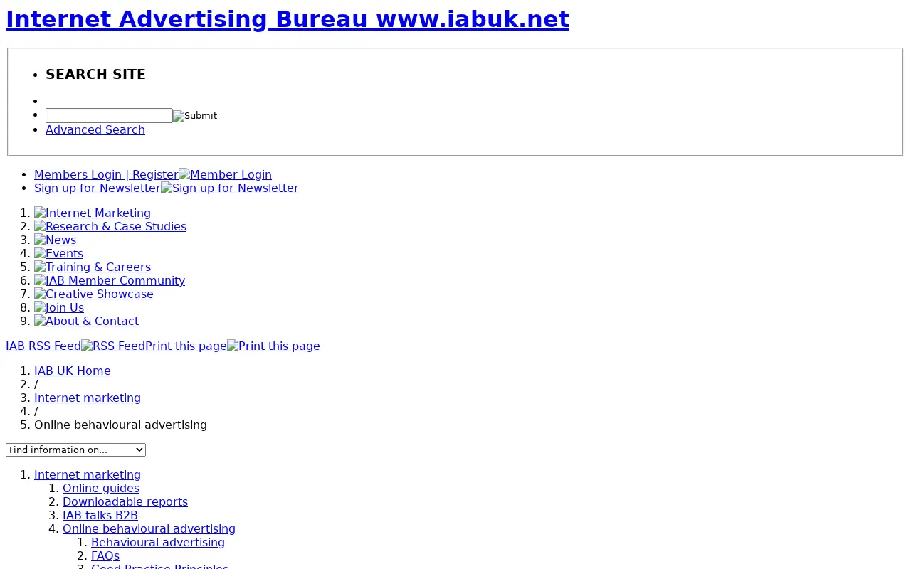 youronlinechoices.com in 2009