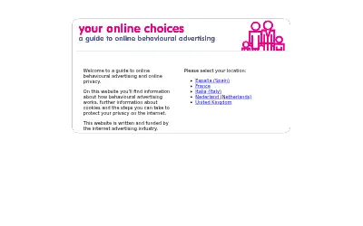 youronlinechoices.com in 2011