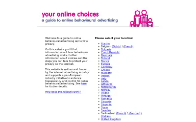 youronlinechoices.com in 2012