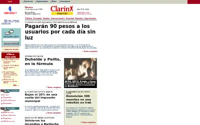 clarin.com in 1999