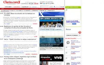 clarin.com in 2007