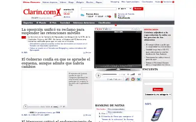clarin.com in 2008