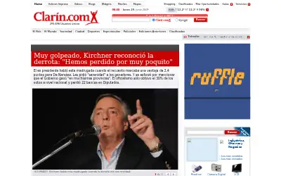 clarin.com in 2009