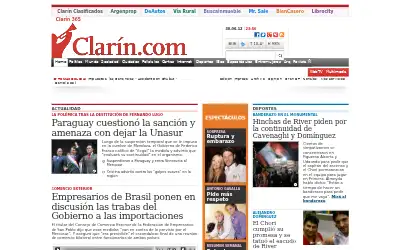 clarin.com in 2012