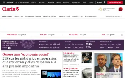 clarin.com in 2021