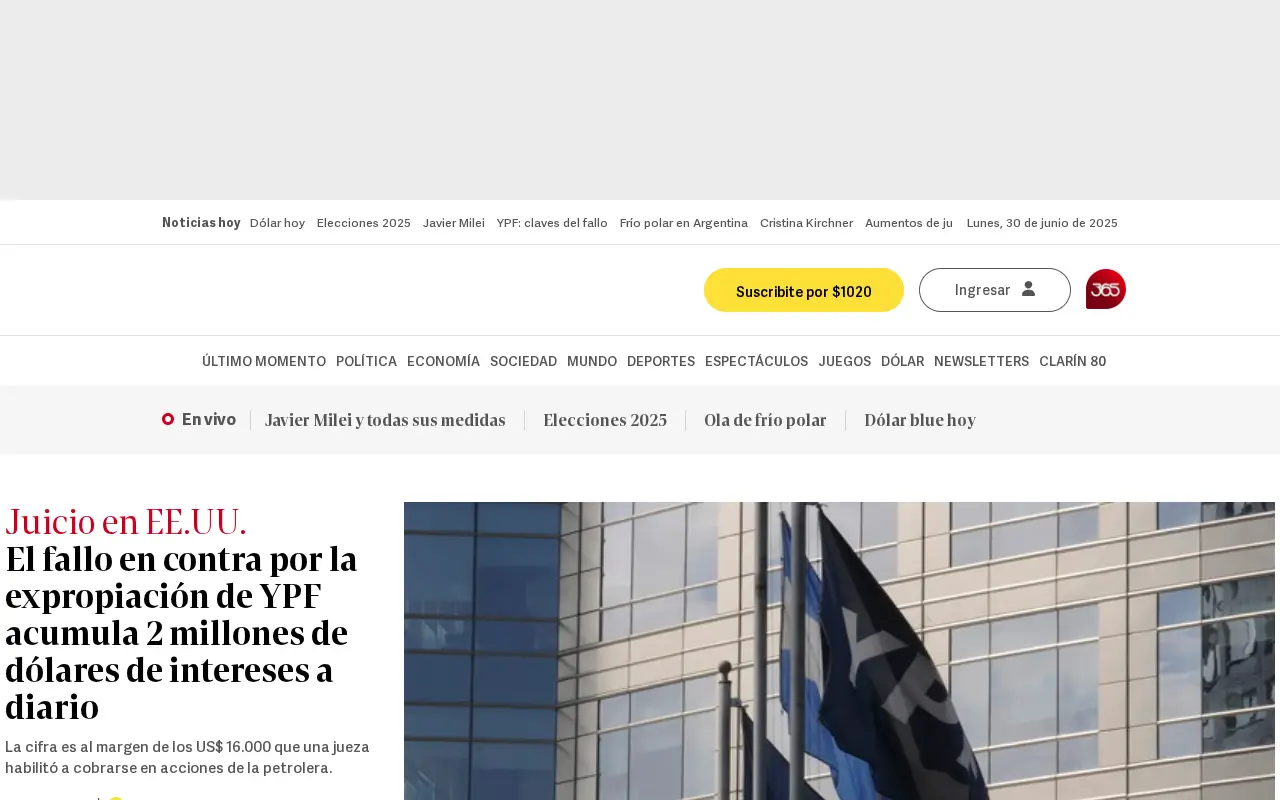 clarin.com in 2025
