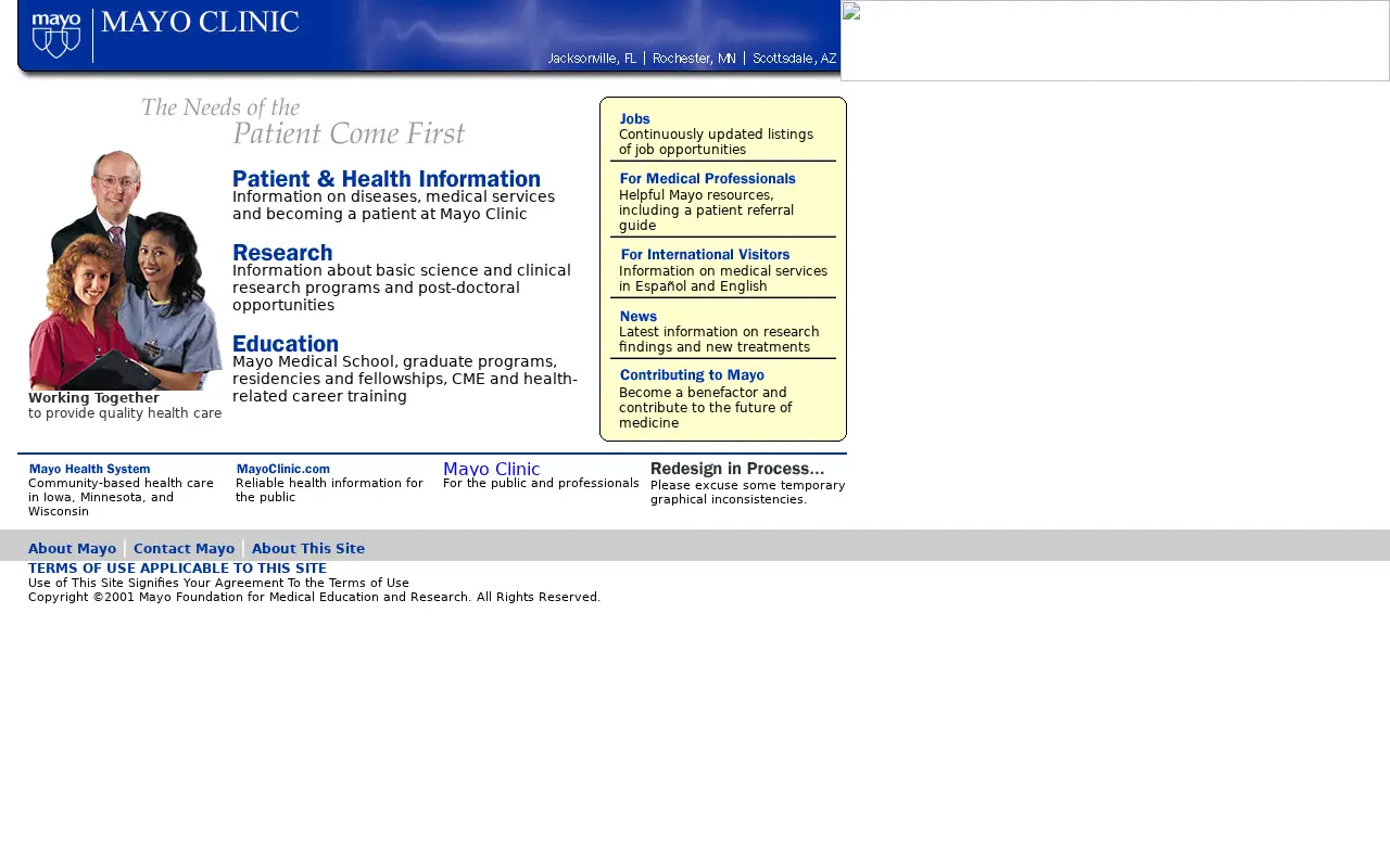 mayoclinic.org on November 30, 2001