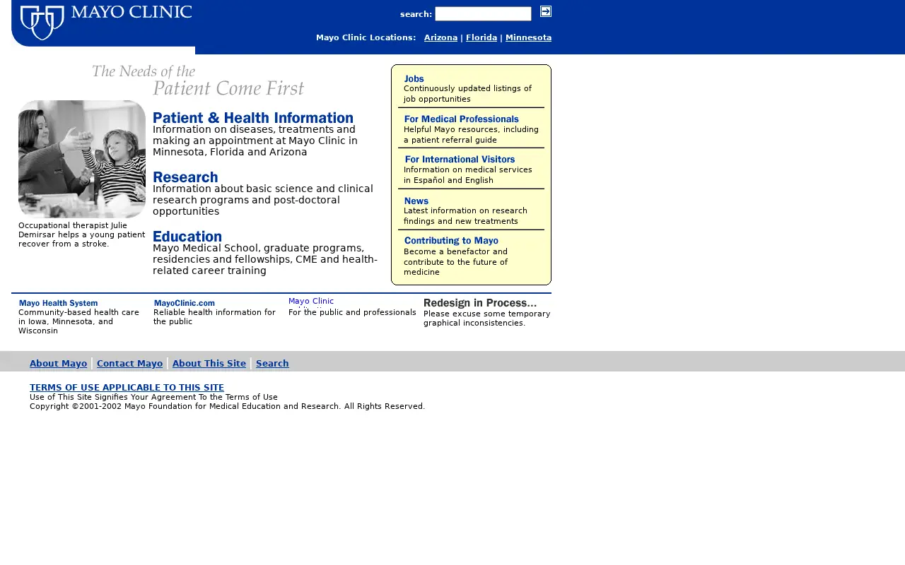 mayoclinic.org on July 18, 2002