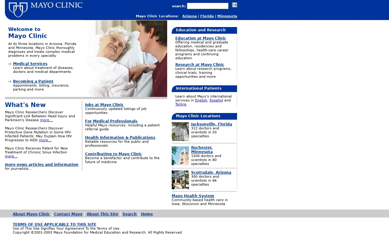 mayoclinic.org on May 25, 2003