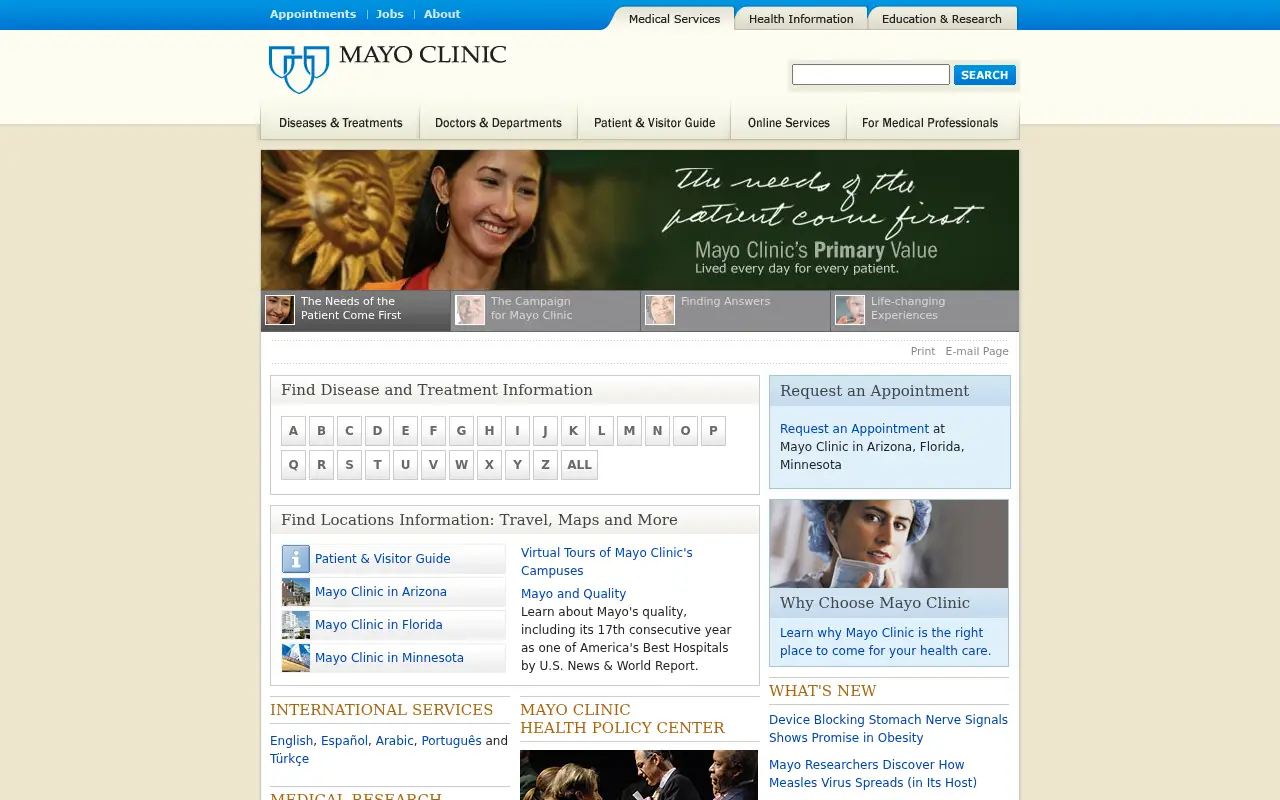 mayoclinic.org in 2008