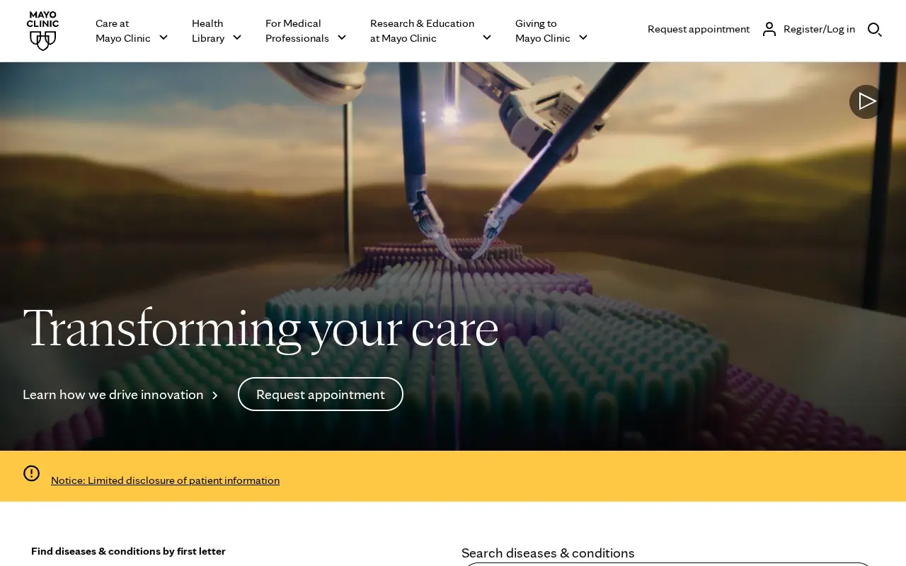 mayoclinic.org in 2026