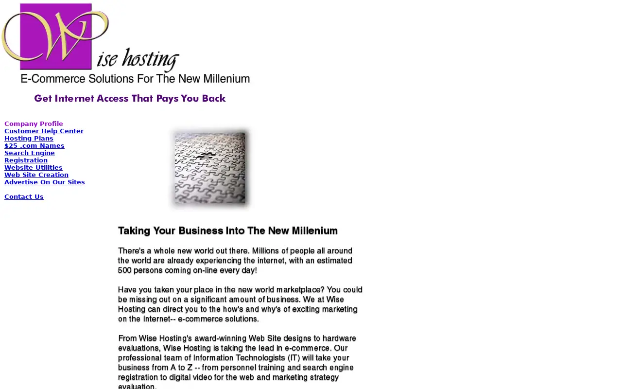 wisehosting.com on July 22, 2001