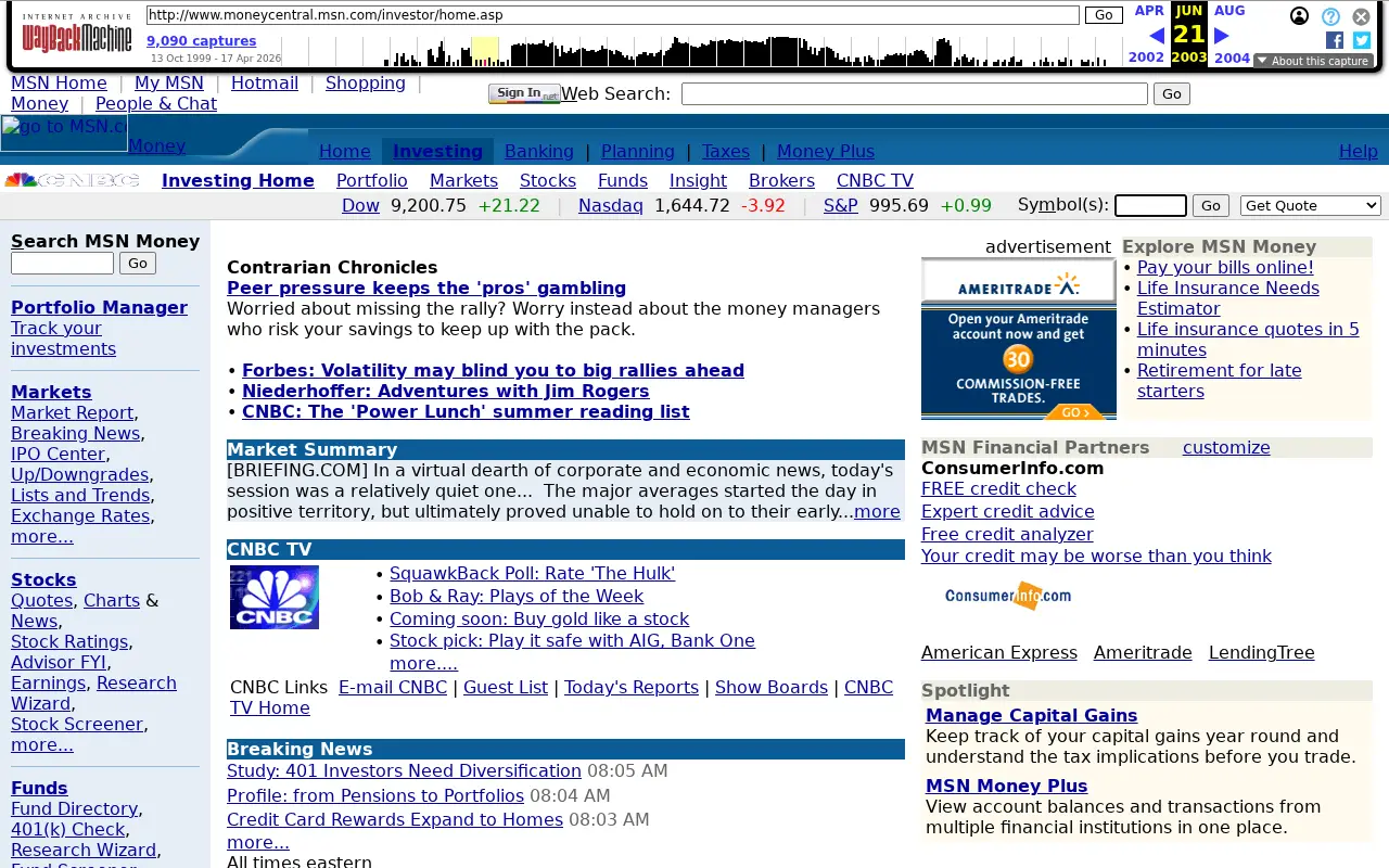 cnbc.com in 2003