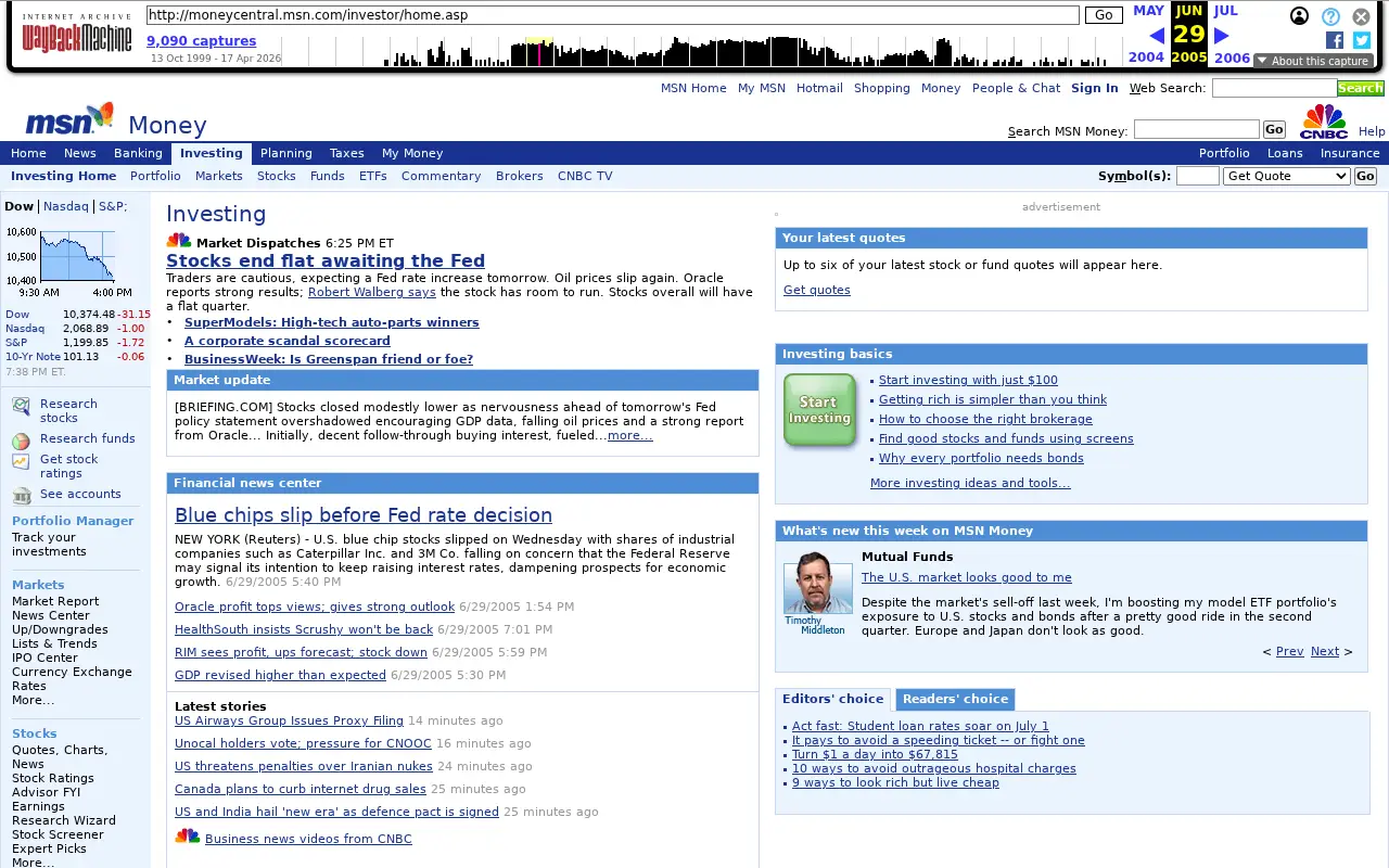 cnbc.com in 2005
