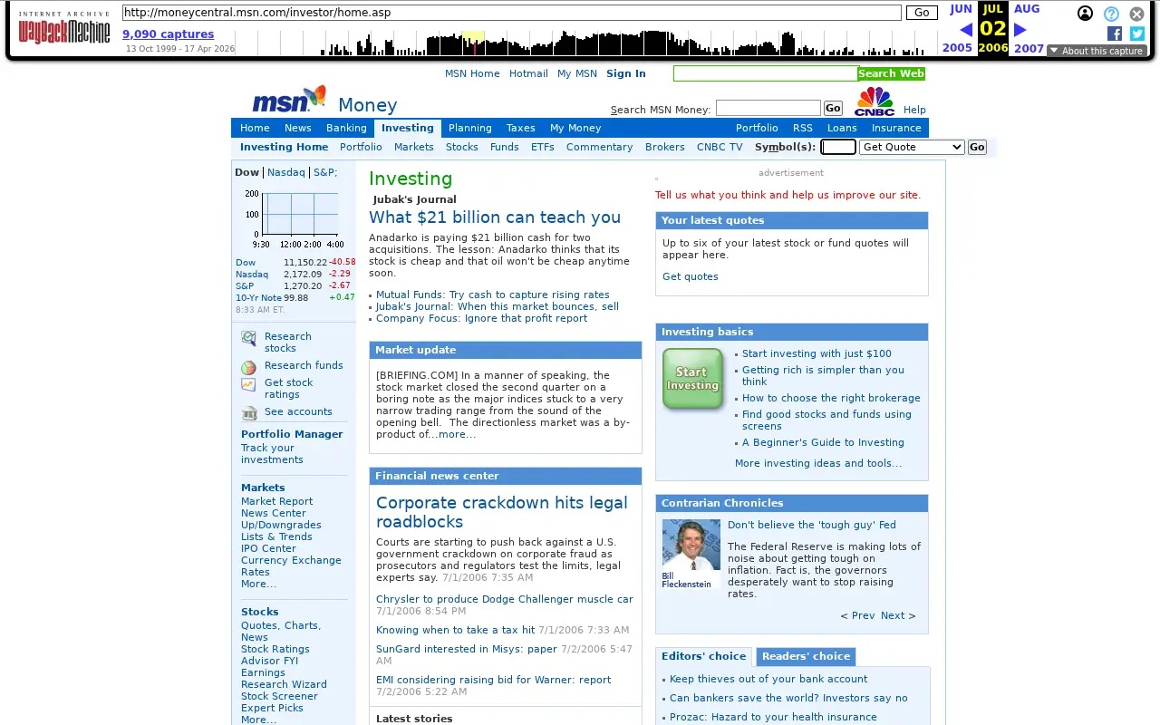 cnbc.com in 2006