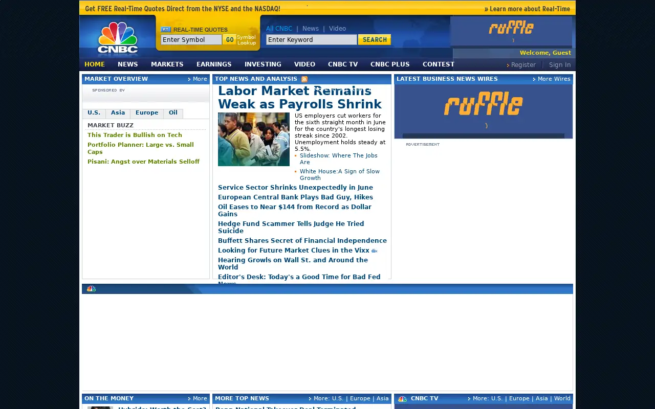 cnbc.com in 2008