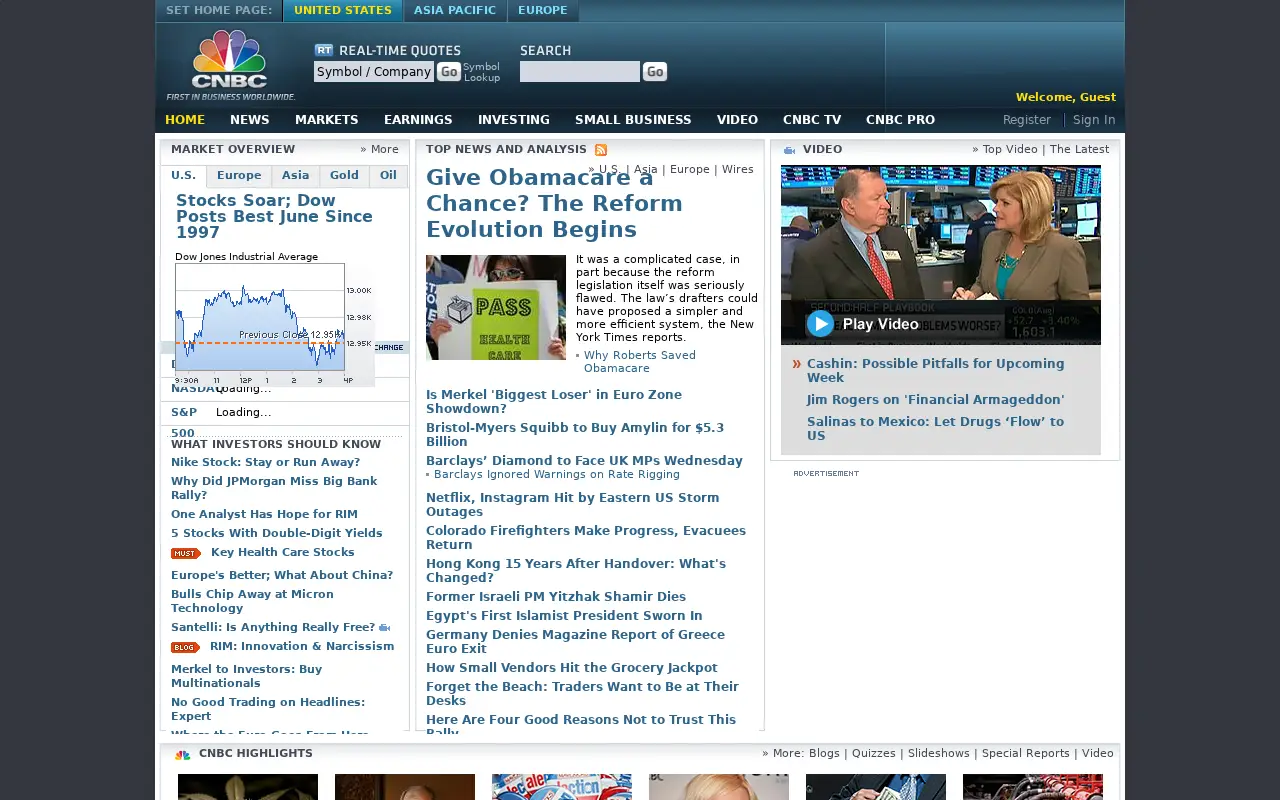 cnbc.com in 2012