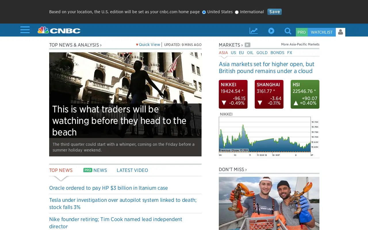 cnbc.com in 2016