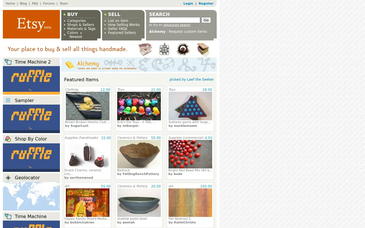 etsy.com in 2006