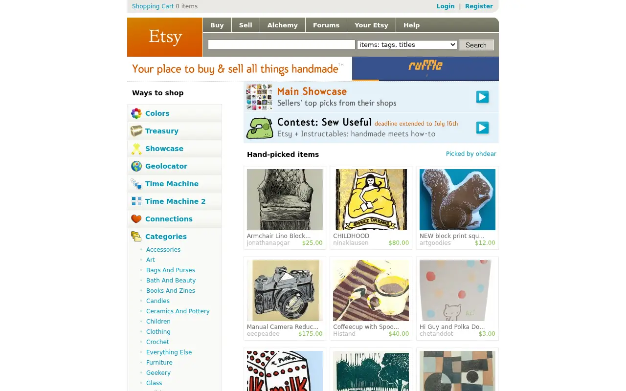 etsy.com in 2007
