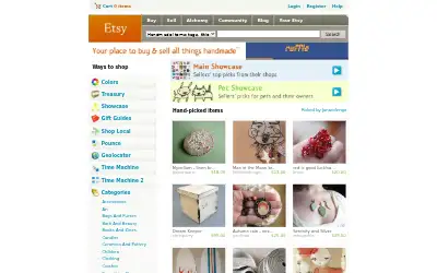 etsy.com in 2008