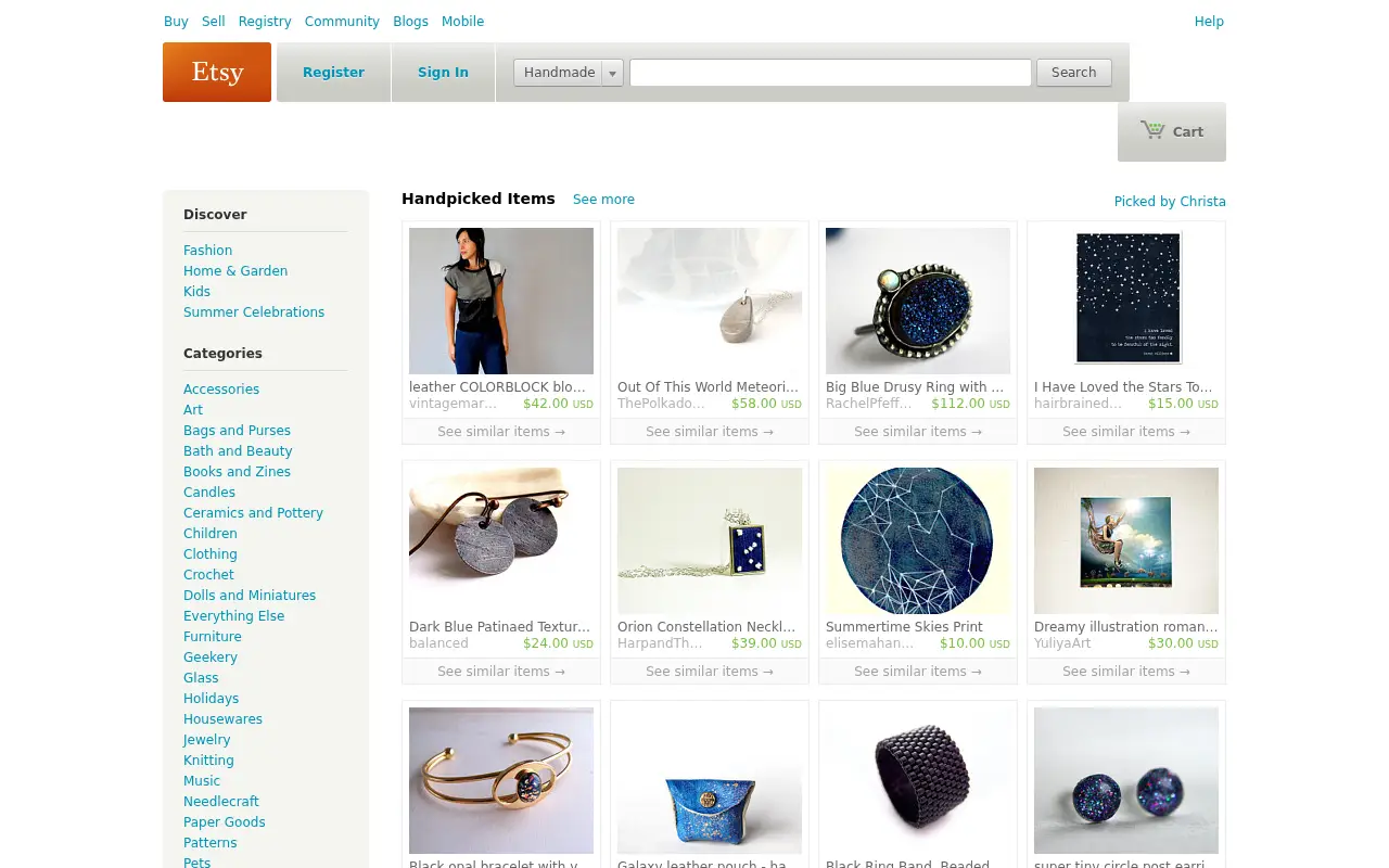 etsy.com in 2012