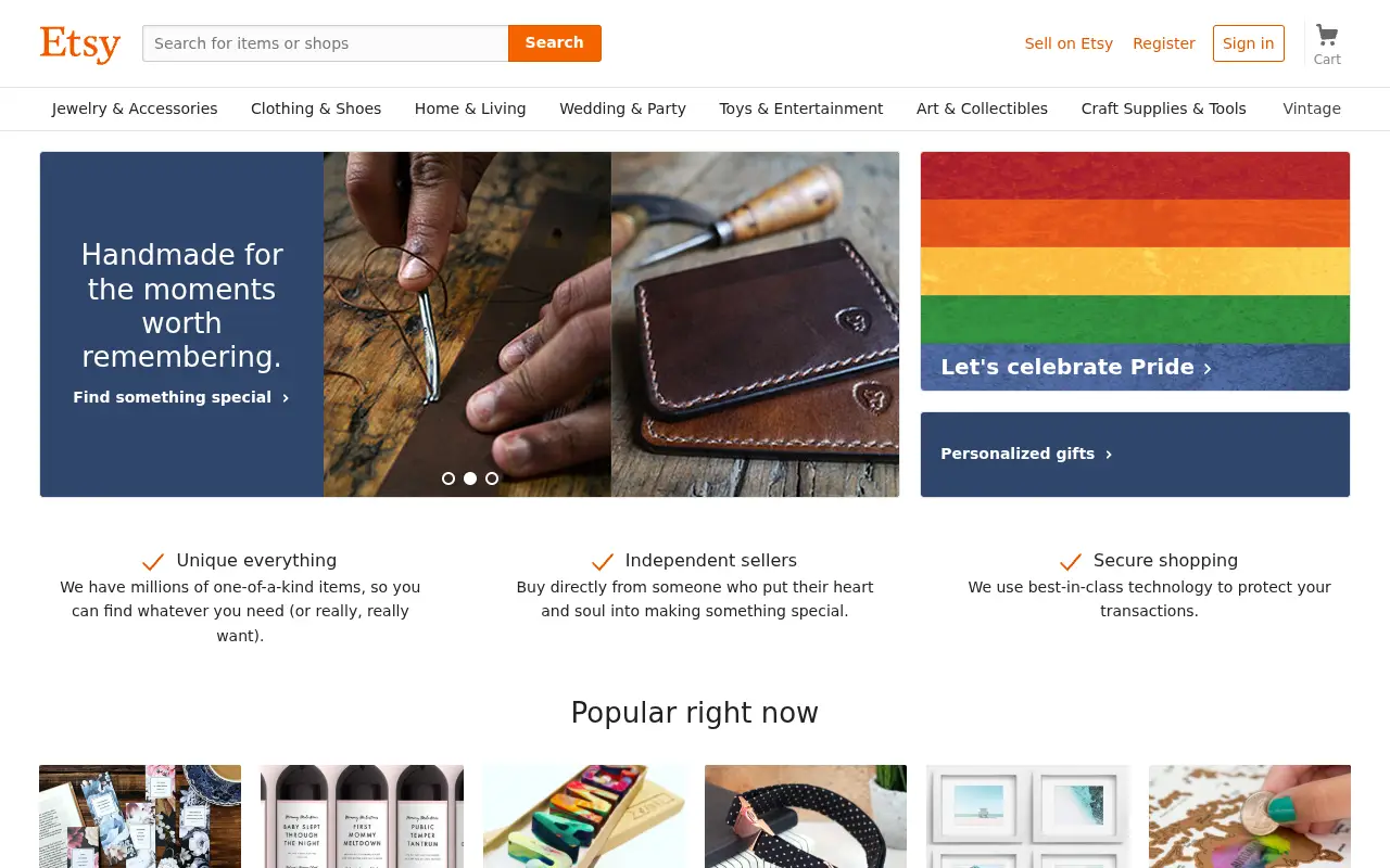 etsy.com in 2018