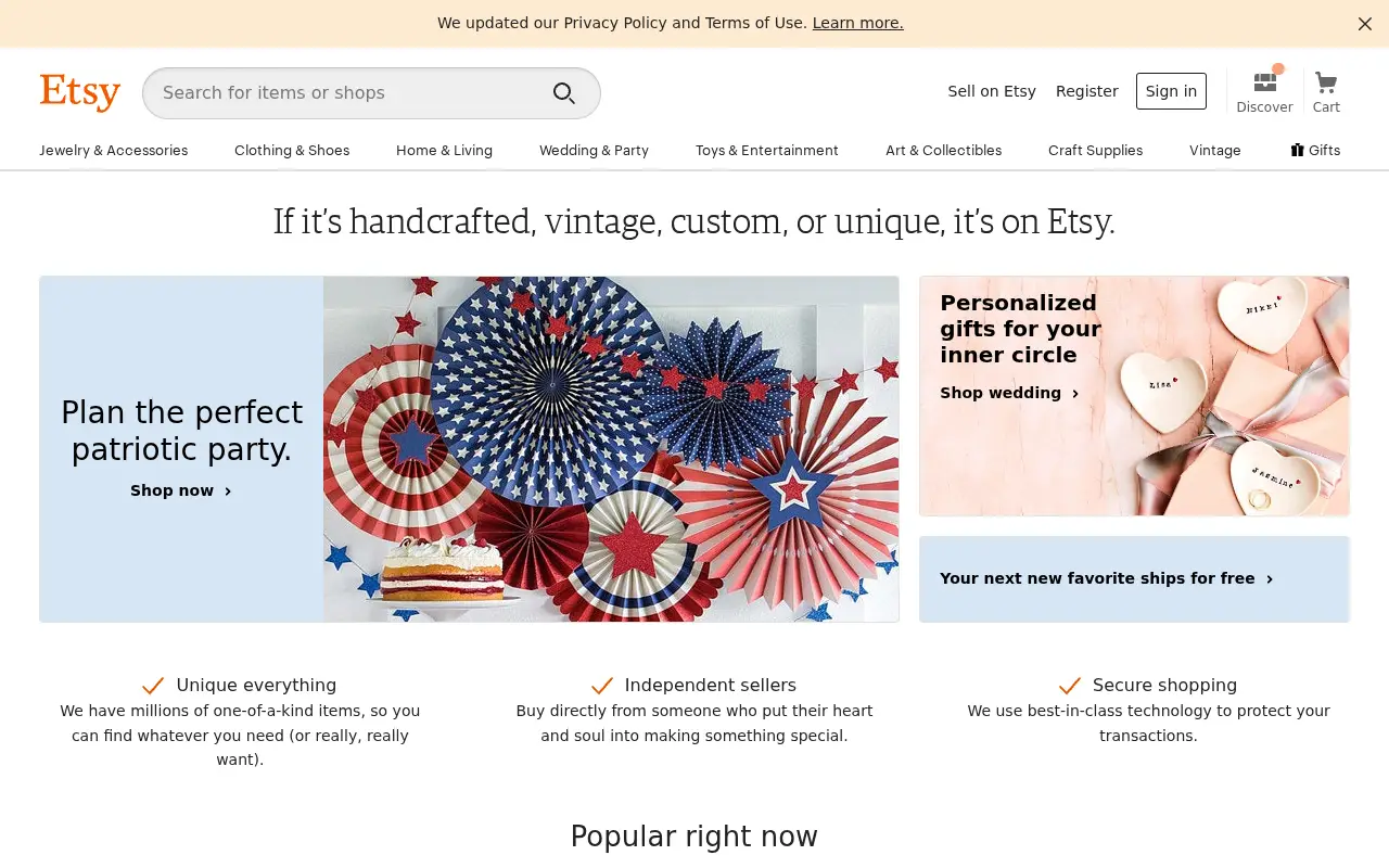 etsy.com in 2019