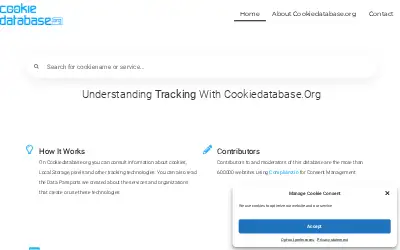 cookiedatabase.org in 2023
