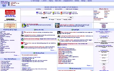 icq.com in 2001