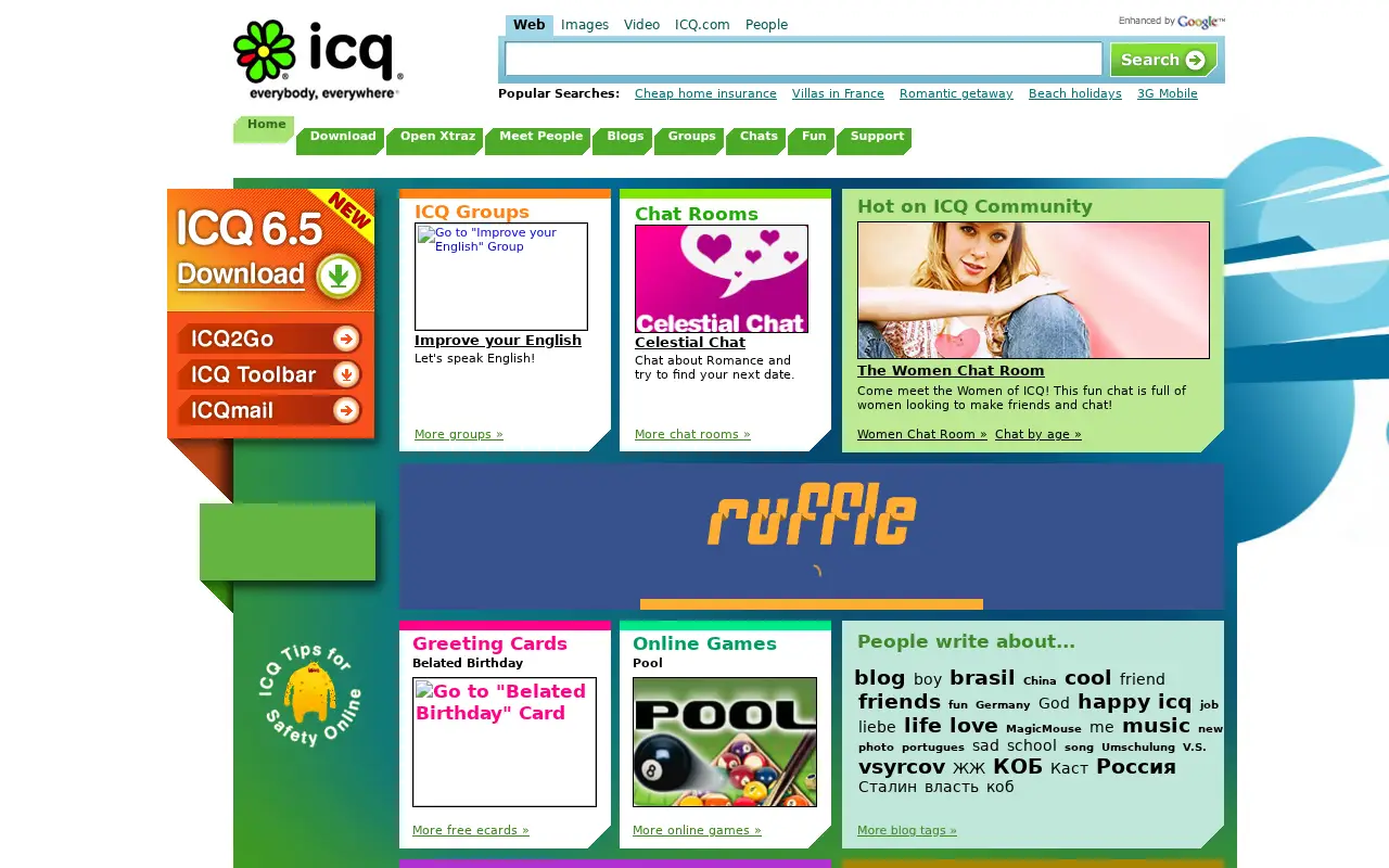 icq.com in 2009