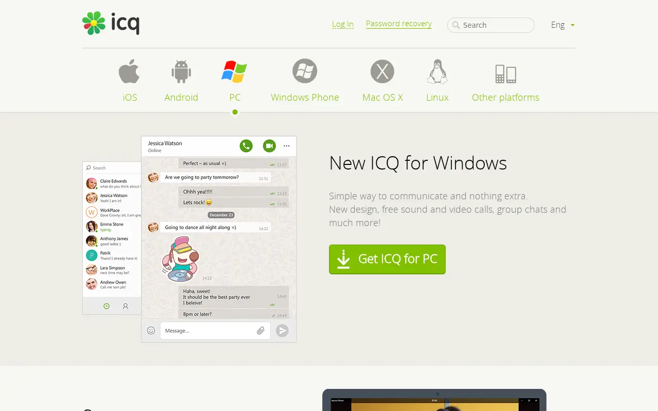 icq.com in 2016